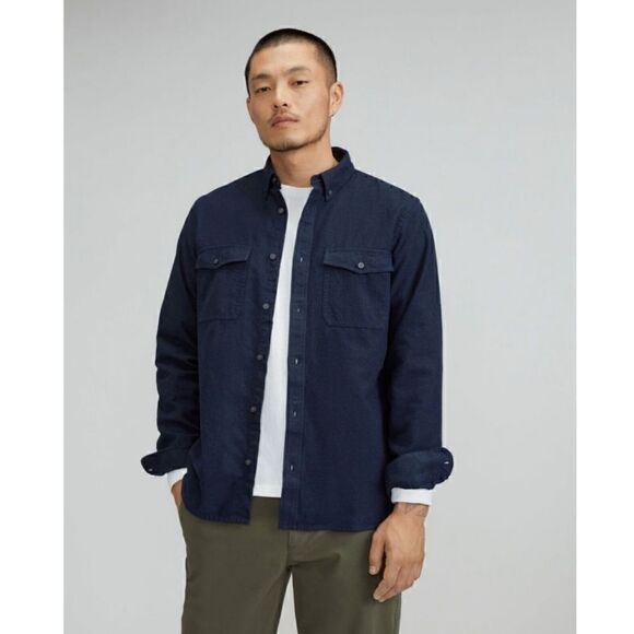 Everlane Mens Long Sleeve Cotton Button Down - Picture 13 of 13